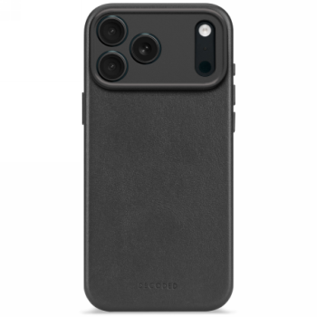 Decoded Leather MagSafe dėklas telefonui iPhone 17 Pro Max, juodas