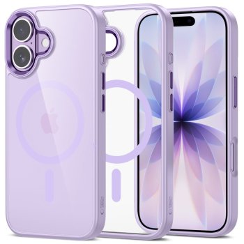 Tech-Protect MagMat MagSafe dėklas, skirtas iPhone 17 - Transparent Purple