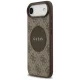 Guess 4G Circle Classic Logo MagSafe dėklas, skirtas iPhone Air, rudas