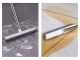 Silicone Rubber Broom with Squeegee and Adjustable Metal Handle 120 cm