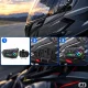 Motociklo šalmo domofonas U10 2X su Bluetooth ir RGB, juodas
