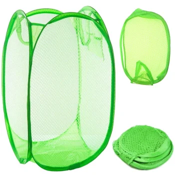 Foldable Laundry and Toy Basket, 65L, Green