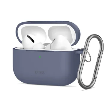 Tech-Protect Silicone Hook Case for AirPods Pro with Carabiner - Blue