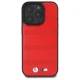 BMW dėklas iPhone 16 Pro Max telefonui M Perforated And Stitched Line MagSafe, raudonas