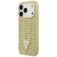 Guess Rhinestone Triangle Logo dėklas iPhone 17 Pro - auksinis