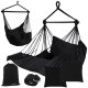 Garden Hanging Hammock Chair Gardlov 210cm, black