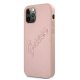 Guess iPhone 12 Pro Max Case Saffiano Vintage Script, Pink