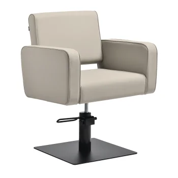 Hairdressing Chair Gabbiano Bilbao, Beige with Black Base
