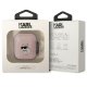 Karl Lagerfeld Ikonik Choupette dėklas AirPods 1 / 2, rožinis