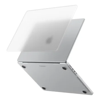 Dėklas Spigen AirSkin skirtas MacBook Pro 14" (2021–2026), skaidrus matinis