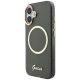 Guess IML Script Metal MagSafe dėklas skirtas iPhone 17 - juodas