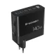 GaN Wozinsky CGWCB 140W tinklo įkroviklis, 3x USB-C / 2x USB-A, juodas