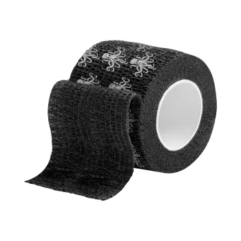 El Cartel Grip Tape tatuiruočių mašinėlių rankenų juosta, juoda su logotipu, 4,5 m x 5 cm