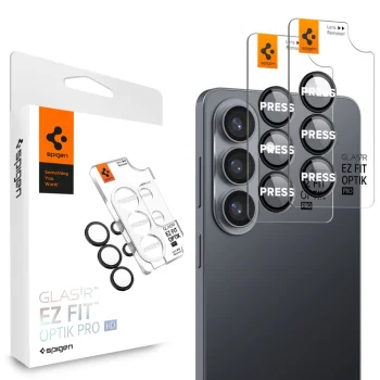 Spigen Glas.tR EZ Fit Optik Pro Camera Protector for Samsung Galaxy S26 2-Pack - Black