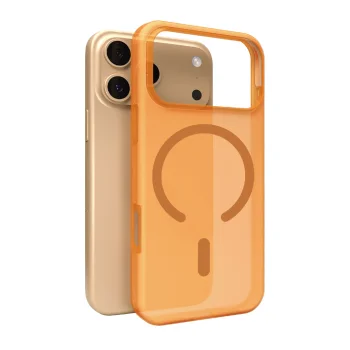 Puro Daylight MagSafe silikoninis dėklas iPhone 17 Pro Max, oranžinis