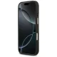 Guess 4G Logo Plate MagSafe dėklas telefonui iPhone 17 Pro, juodas