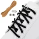 Elastic No-Tie Shoelaces with Metal Lock, Brown