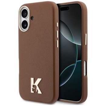 Karl Lagerfeld Karl Head Logo MagSafe dėklas iPhone 17, rudas