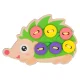 Wooden Hedgehog Button Sewing Educational Kit