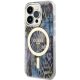 Guess dėklas iPhone 14 Pro su MagSafe, Leopard, Mėlynas
