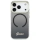 Guess IML Gradient Script Metal MagSafe Case for iPhone 17 Pro Max, Black