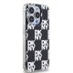 DKNY dėklas iPhone 15 Pro Max telefonui IML Checkered Mono Pattern, juodas
