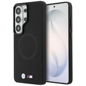 BMW M Metal Logo MagSafe dėklas telefonui Samsung Galaxy S26 Ultra, juodas