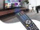Universalus nuotolinio valdymo pultas TV ir garso / vaizdo įrangai, juodas