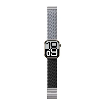 Set of 2 AmazingThing Blend Band Straps for Apple Watch 45/46/49mm, Grey-Black/Grey