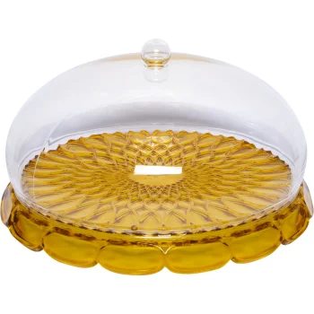 Guzzini Vanity tortinė su gaubtu 30 cm, šafrano geltona