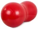 Gimnastikos kamuolys Peanut su pompa 40 x 80 cm, raudonas