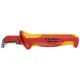 Kabelių nužievinimo peilis KNIPEX 98 55, raudonas / geltonas