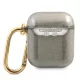 Guess GUA2UCG4GK Glitter Dėklas AirPods 1/2 Ausinėms, Juodas