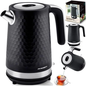 Berdsen BD-705 Electric Kettle, 1.7L, Black/Silver