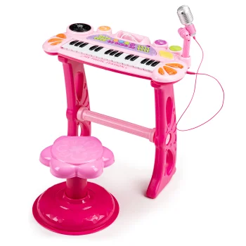 Vaikiškas sintezatorius su mikrofonu ir MP3 Multistore, rožinis