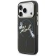 Karl Lagerfeld IML Choupettes MagSafe dėklas iPhone 17 Pro Max - juodas