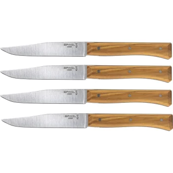 Opinel Facette stalo peilių rinkinys, 4 vnt., alyvmedis
