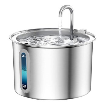 Oneisall PWF-001-1 Stainless Steel Water Fountain for Dogs and Cats, 2L