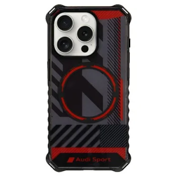 Dėklas Audi IML Sport MagSafe, skirtas iPhone 15 Pro Max 6.7", juodas
