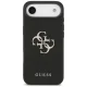 Guess Grained Big 4G & Classic Logo dėklas, skirtas iPhone Air, juodas