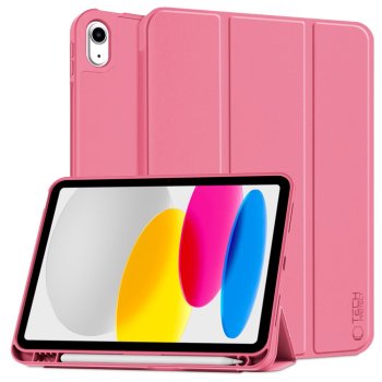 Atverčiamasis dėklas Tech-Protect SC Pen, skirtas iPad 10 (2022), rožinis