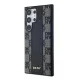DKNY Leather Checkered Mono MagSafe dėklas Samsung Galaxy S24 Ultra, juodas