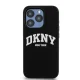 DKNY Liquid Silicone dėklas, skirtas iPhone 14 Pro, su MagSafe, juodas