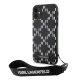 Karl Lagerfeld dėklas iPhone 11 / XR Monogram Losange Saffiano, juodas