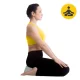 4Fizjo 709 Round ZAFU Meditation and Yoga Cushion, Grey