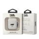 Karl Lagerfeld Silicone Choupette Head 3D AirPods 1/2 dėklas, baltas