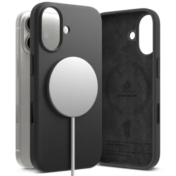 Ringke dėklas iPhone 17 telefonui Silicone Magnetic MagSafe, violetinis