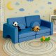 Ecotoys TMSRT-15-NB modulinė vaikiška sofa, 10 dalių, mėlyna