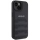 AMG dėklas iPhone 15 Plus / 14 Plus telefonams, Leather Debossed Lines, juodas
