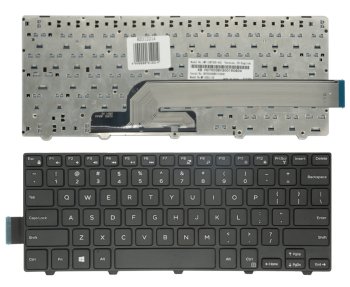 Dell Inspiron 14 (3000, 3441, 3442, 3451) nešiojamojo kompiuterio klaviatūra, juoda